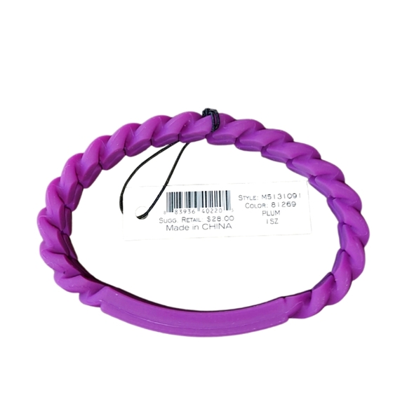 Marc by Marc Jacobs Purple Silicone Chain Bracelet - Picture 2 of 2